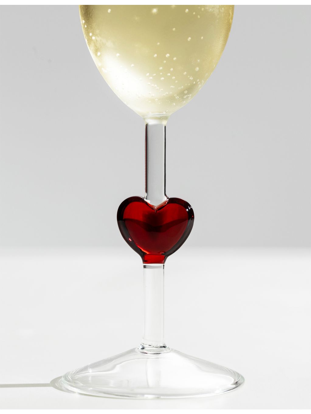 Ichendorf Cuore champagne flutes heart design set of two, UK version