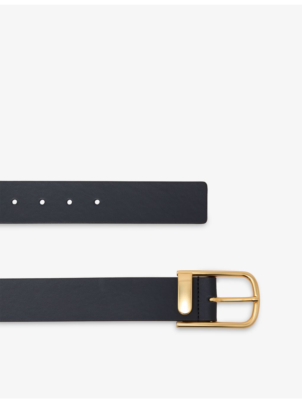 Reiss Lyla half-keeper leather belt 4.5cm, imported from the UK
