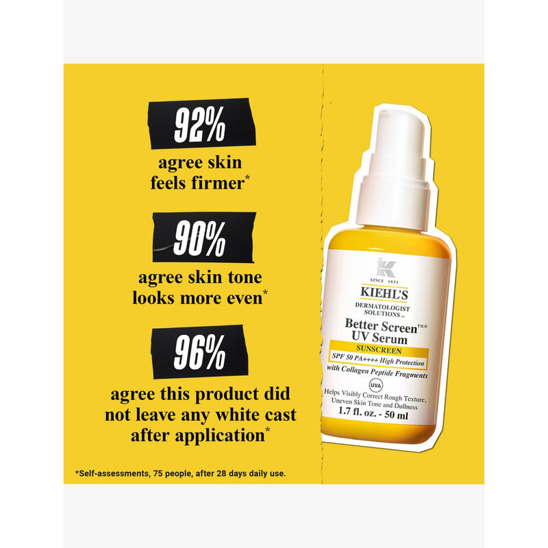 Kiehl's Better Screen UV Serum SPF 50+ facial sunscreen 50ml, UK version