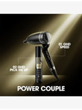ghd Speed black hair dryer with halo technology (British brand)