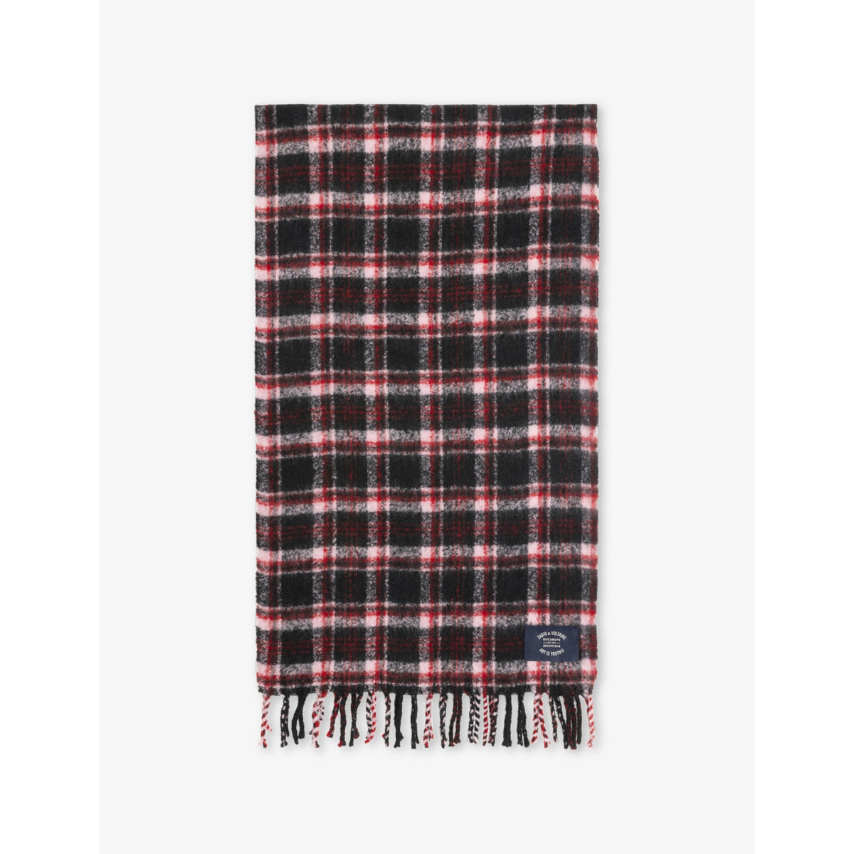 Zadig&Voltaire Joan Tartan Wool-Blend Scarf