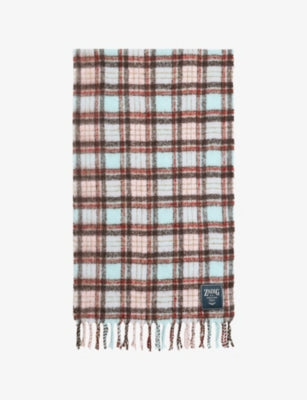 Zadig&Voltaire Joan Tartan Wool-Blend Scarf