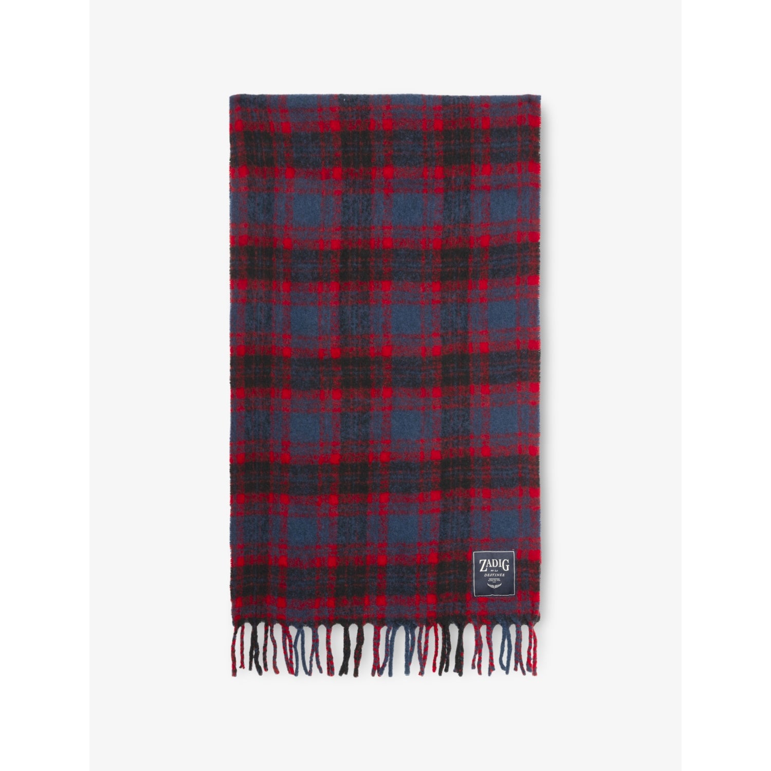 Joan Tartan Wool-Blend Scarf - Anthracite