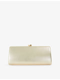 Dune Belinda woven clutch with gold-tone chain strap, UK version