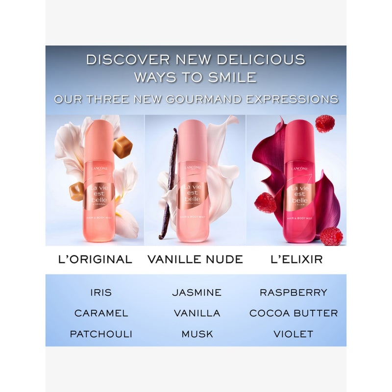 Lancôme body mist Vanille Nude 100ml (British brand)