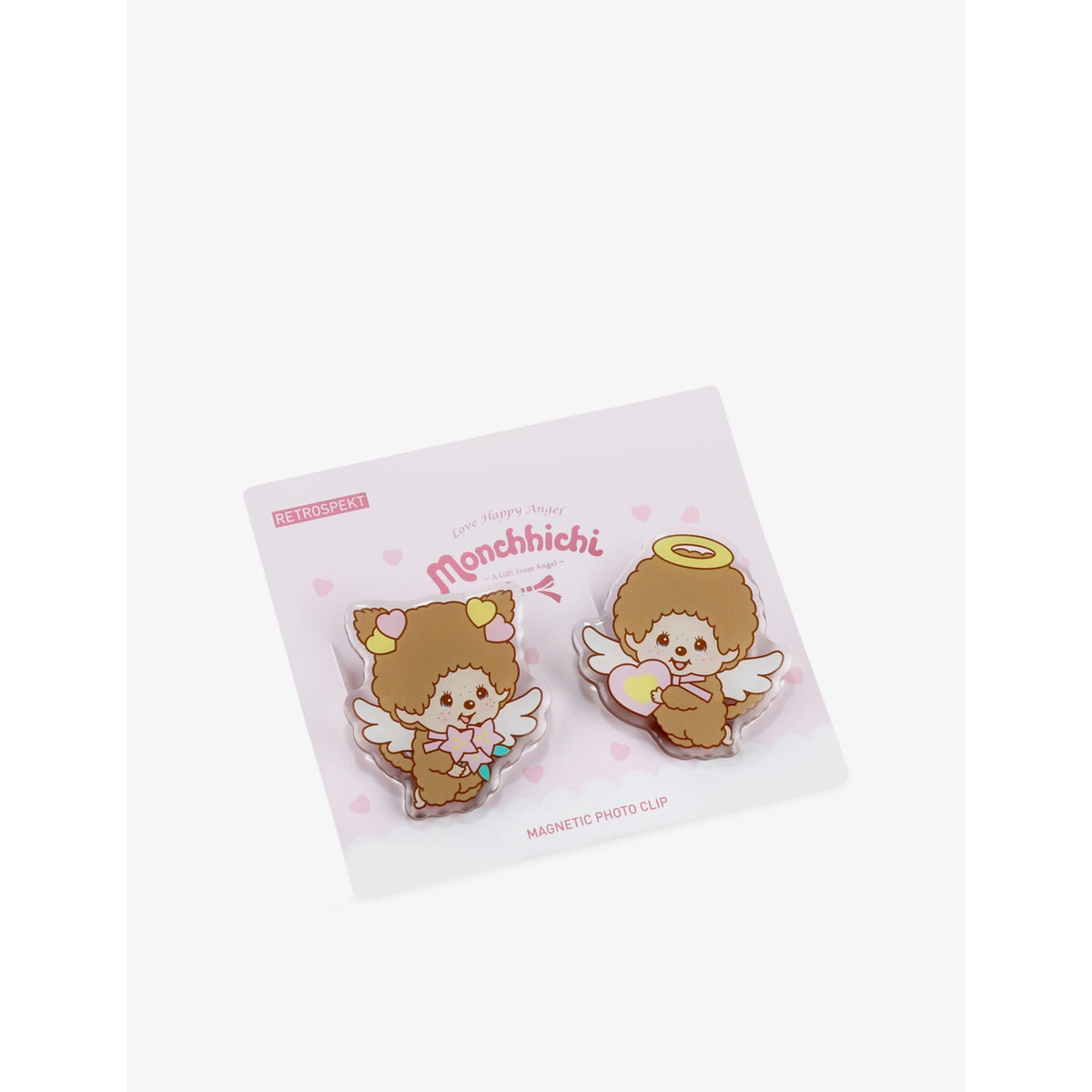 Retrospekt x Monchhichi angel photo clips 3.8cm - British product