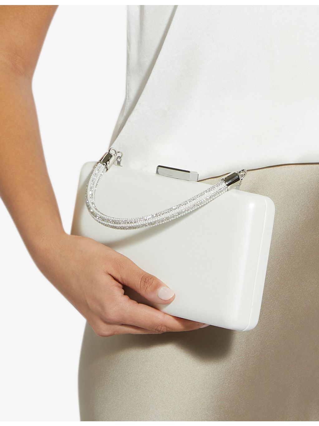 Dune Brunch Bridal leather top-handle bag, imported from the UK