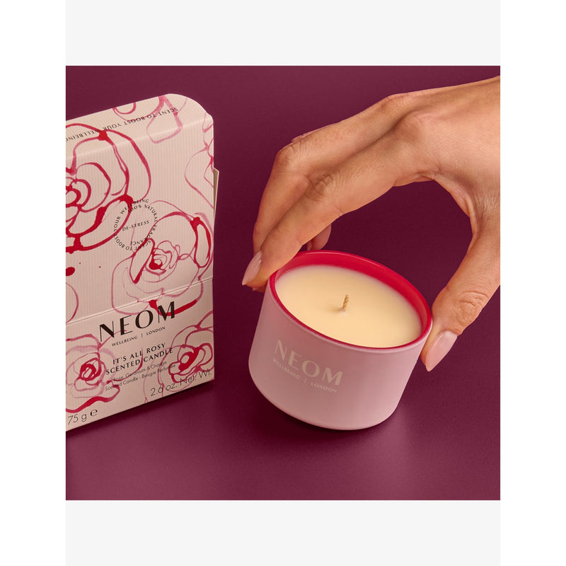 NEOM It's All Rosy scented candle 75g, imported from the UK
