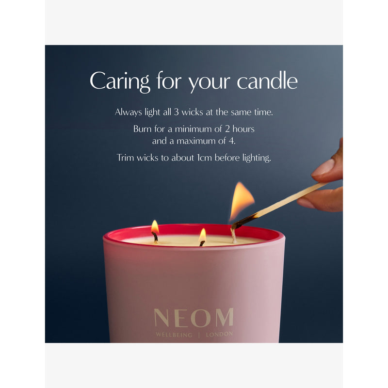 NEOM Wellbeing It's All Rosy three-wick candle 420g - British product