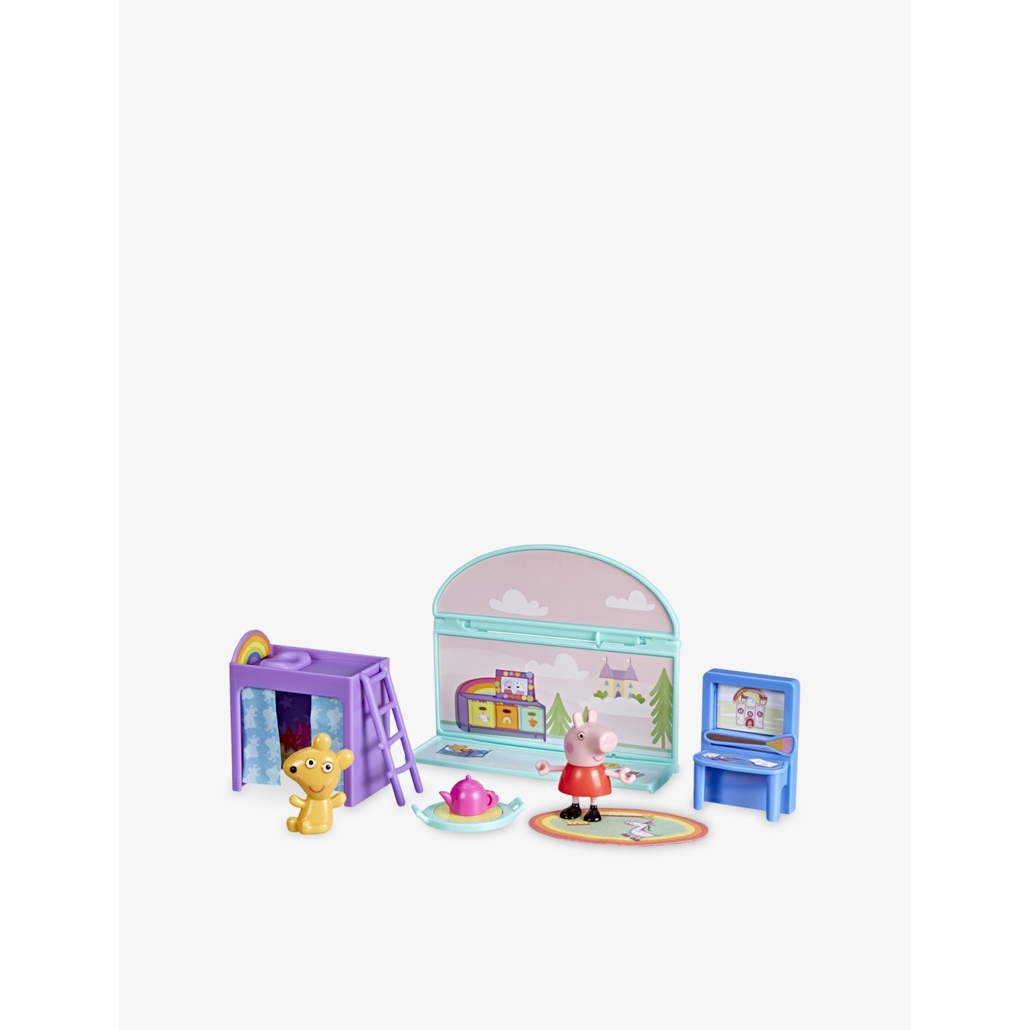 Peppa Pig bedroom accessories playset with 7.5cm figure - British product