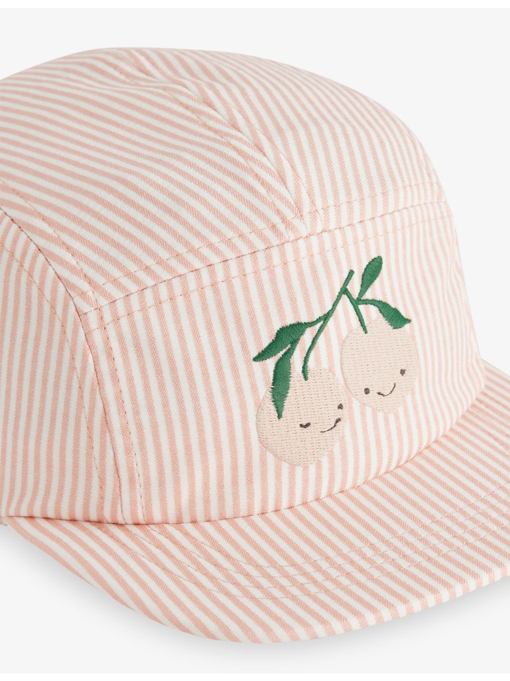 Liewood striped cotton-seersucker kids cap, imported from the UK