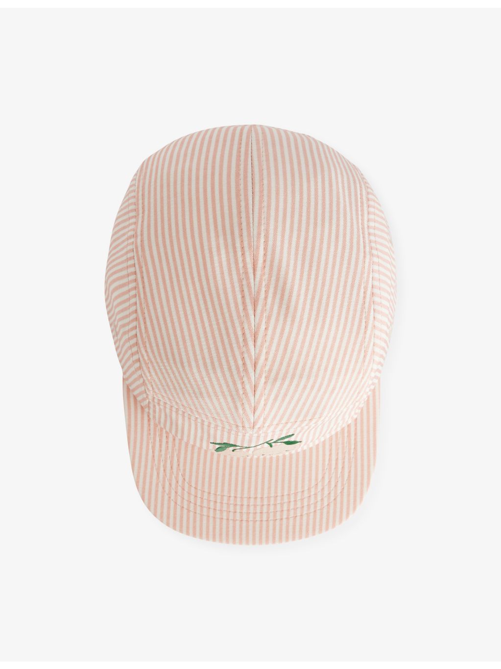 Liewood striped cotton-seersucker kids cap, imported from the UK