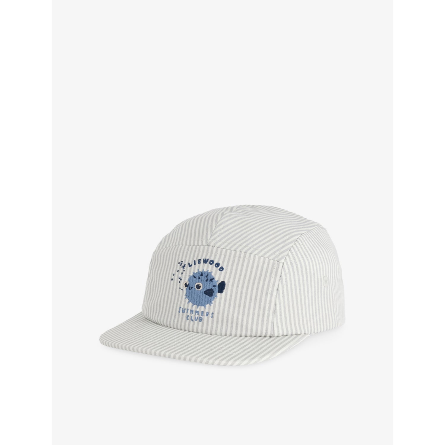 Liewood Rory striped cotton-seersucker cap for kids, imported from the UK