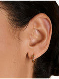 Astrid & Miyu twist huggies 18ct gold-plated sterling silver - British product