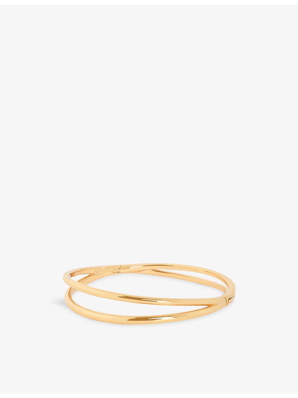 Astrid & Miyu Illusion Twist gold-plated bangle 60mm, imported from the UK
