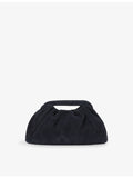 Reiss June suede clutch bag with chain strap, imported from the UK
