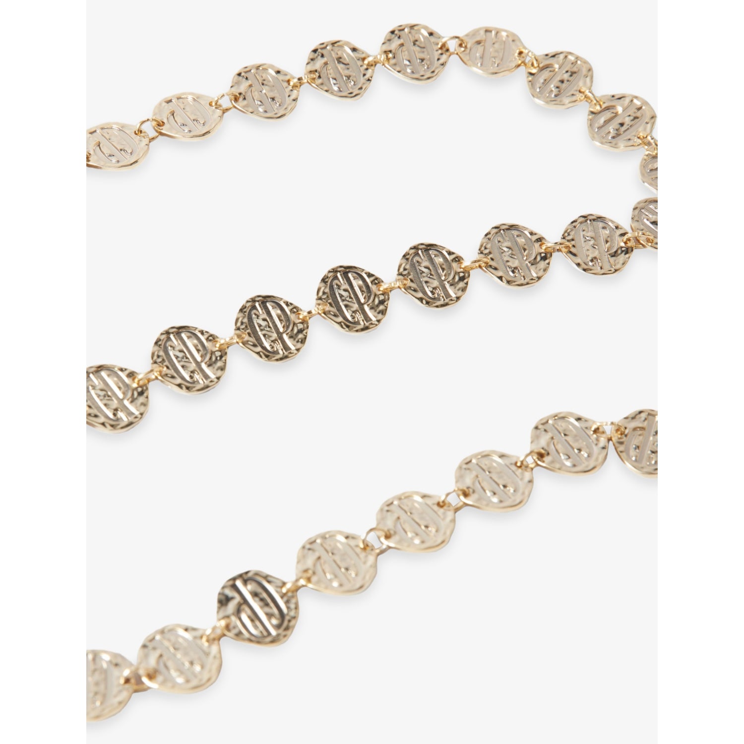 Claudie Pierlot chain belt with gold medallions, UK version
