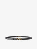 Claudie Pierlot Bow-Buckle Slim Leather Belt
