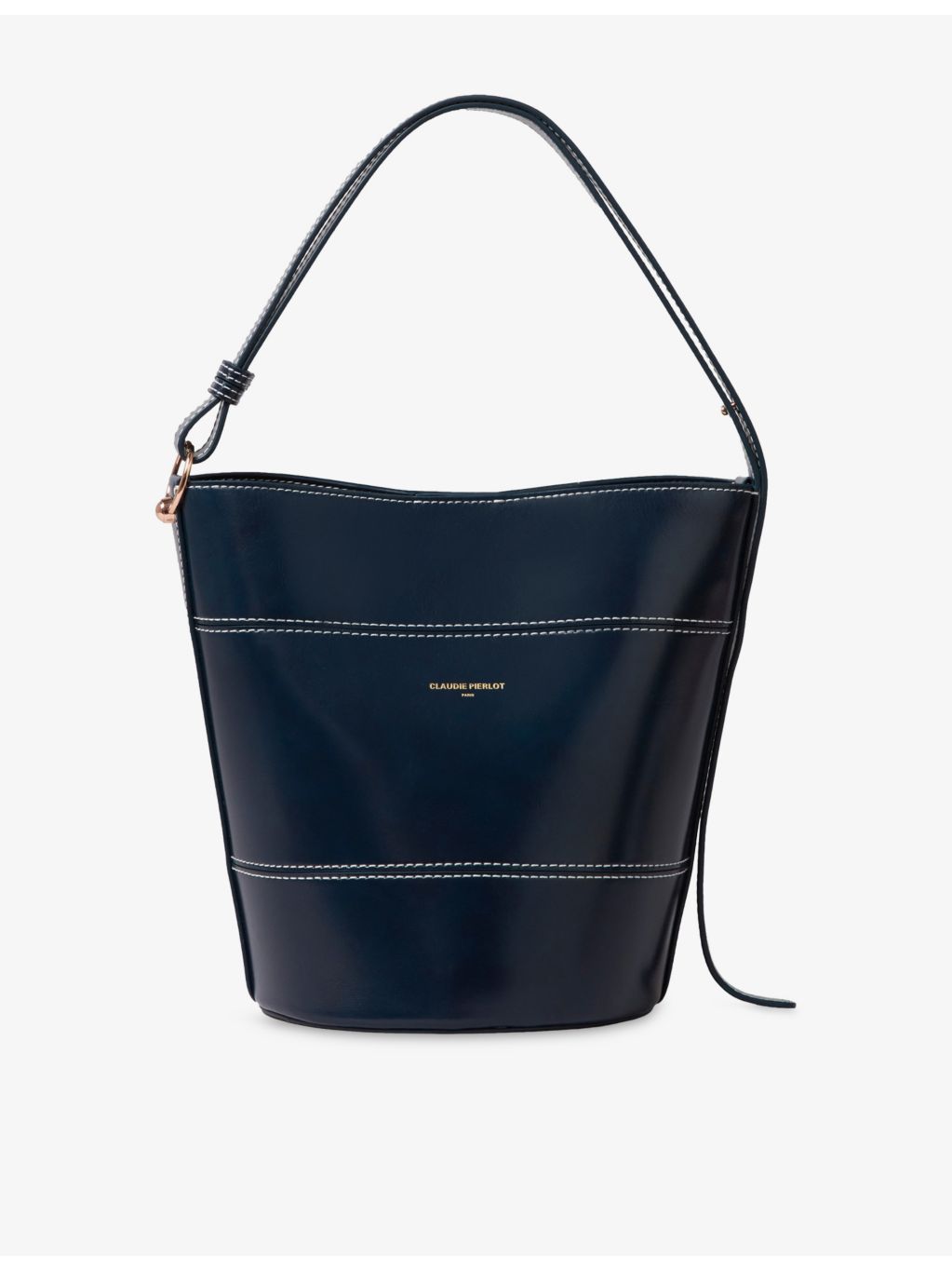 Claudie Pierlot grained leather bucket bag, UK version