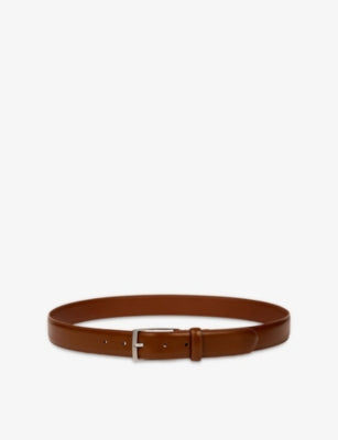 Sandro Branded-Buckle Leather Belt