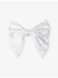 Maje charm-embellished silk bow barrette, imported from the UK