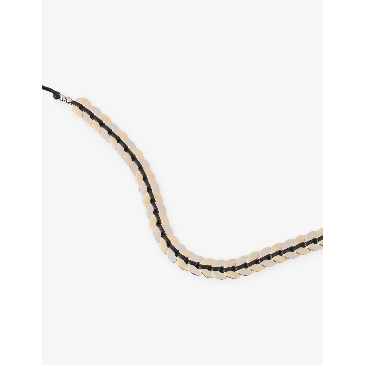 Sandro disc-embellished leather belt (British brand)