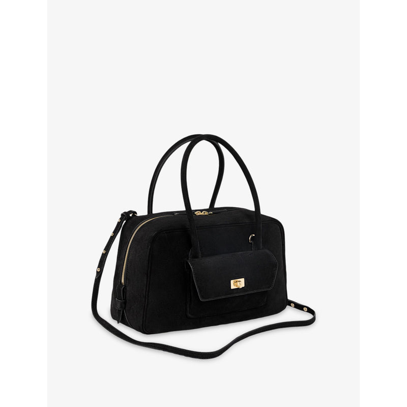 Sandro Ezmeh suede top-handle bag 32cm, imported from the UK