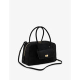 Sandro Ezmeh suede top-handle bag 32cm, imported from the UK