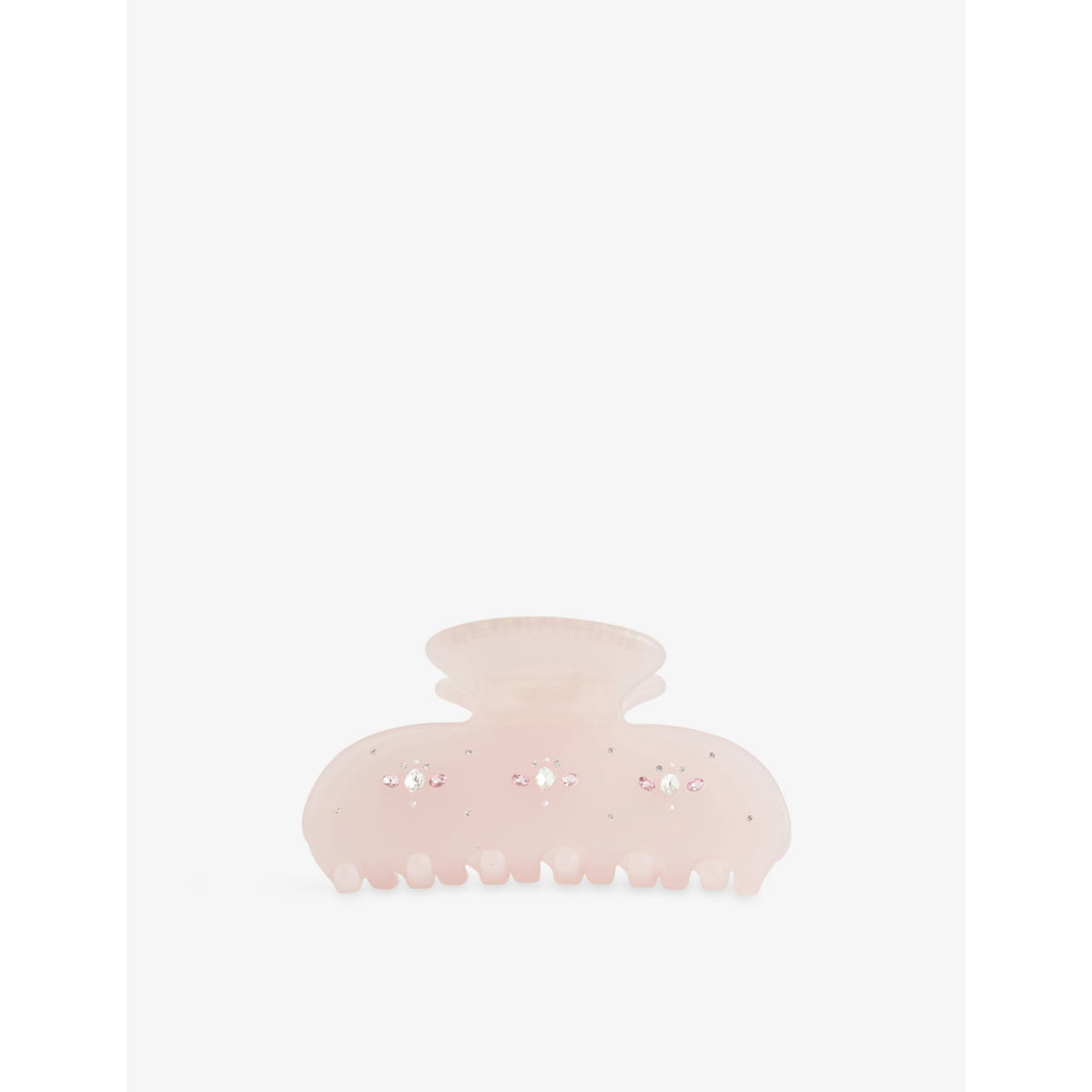 Sweetheart Cellulose Acetate Claw Hair Clip - Blush Drop