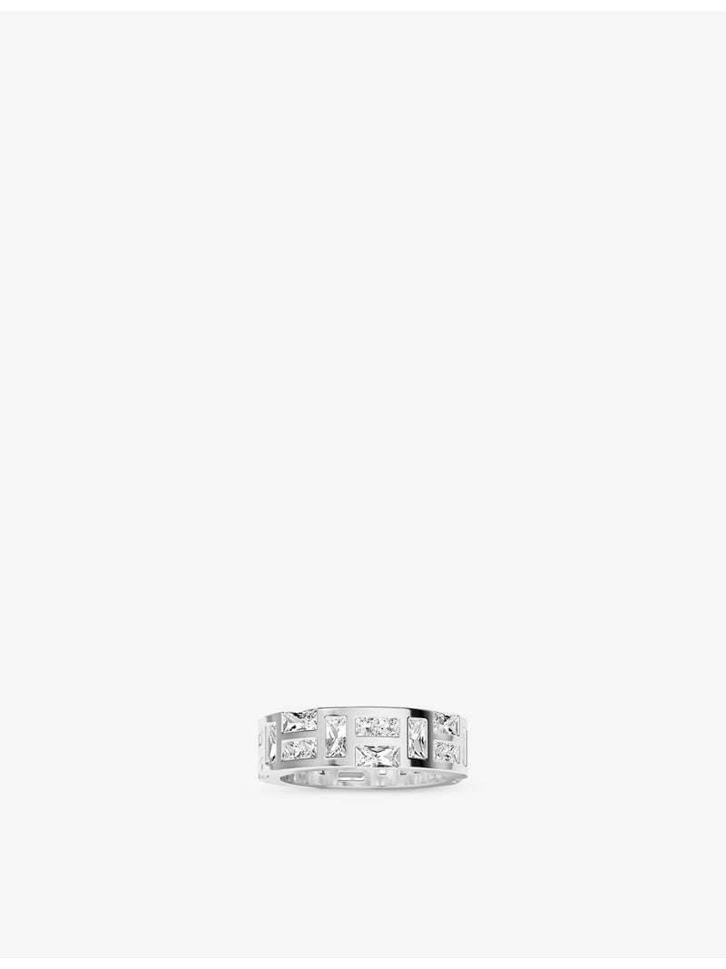 APM Monaco sterling silver cubic zirconia ring - British product