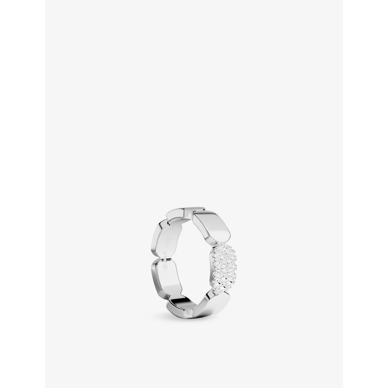Dainty Sterling-Silver And Cubic Zirconia Ring - M