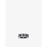 Up And Down Sterling-Silver And Cubic Zirconia Ring - M
