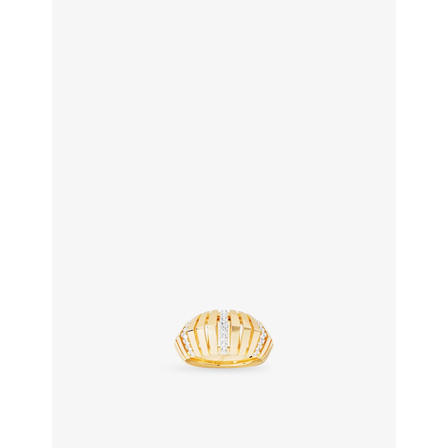 Rayon De Soleil 18ct Yellow-Gold Plated Alloy And Cubic Zirconia Ring - M