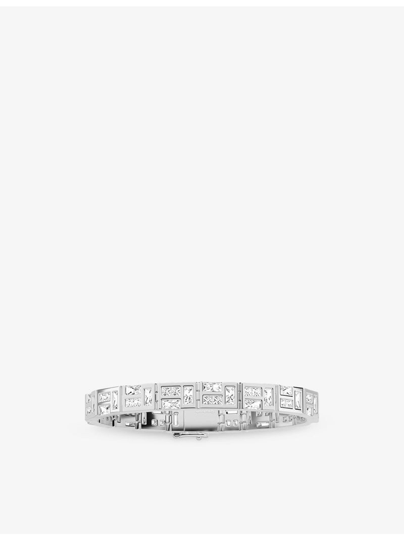 APM Monaco sterling silver and cubic zirconia bracelet, imported from the UK