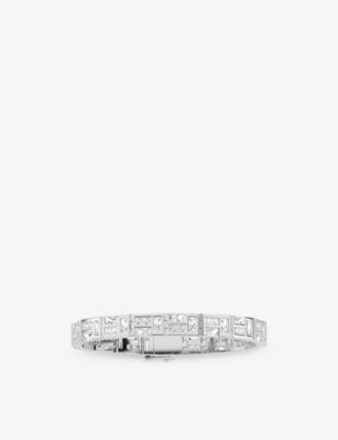 APM Monaco Ice Sterling Silver and Cubic Zirconia Bracelet