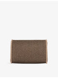 Dune Bellini woven clutch bag with chain strap (British brand)