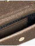 Dune Bellini woven clutch bag with chain strap (British brand)