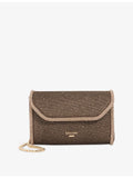Dune Bellini woven clutch bag with chain strap (British brand)