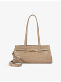 Dune Depend leather shoulder bag with crocodile-embossed finish, British product