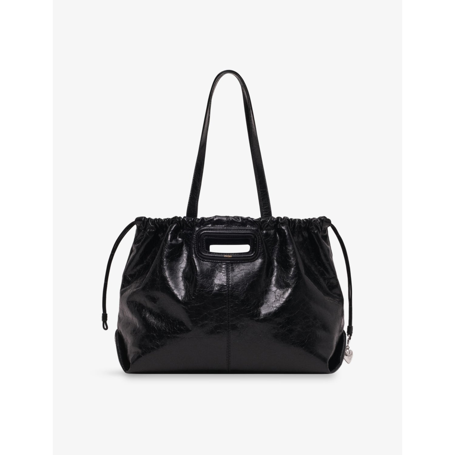 Maje M Crackled Leather Tote Bag