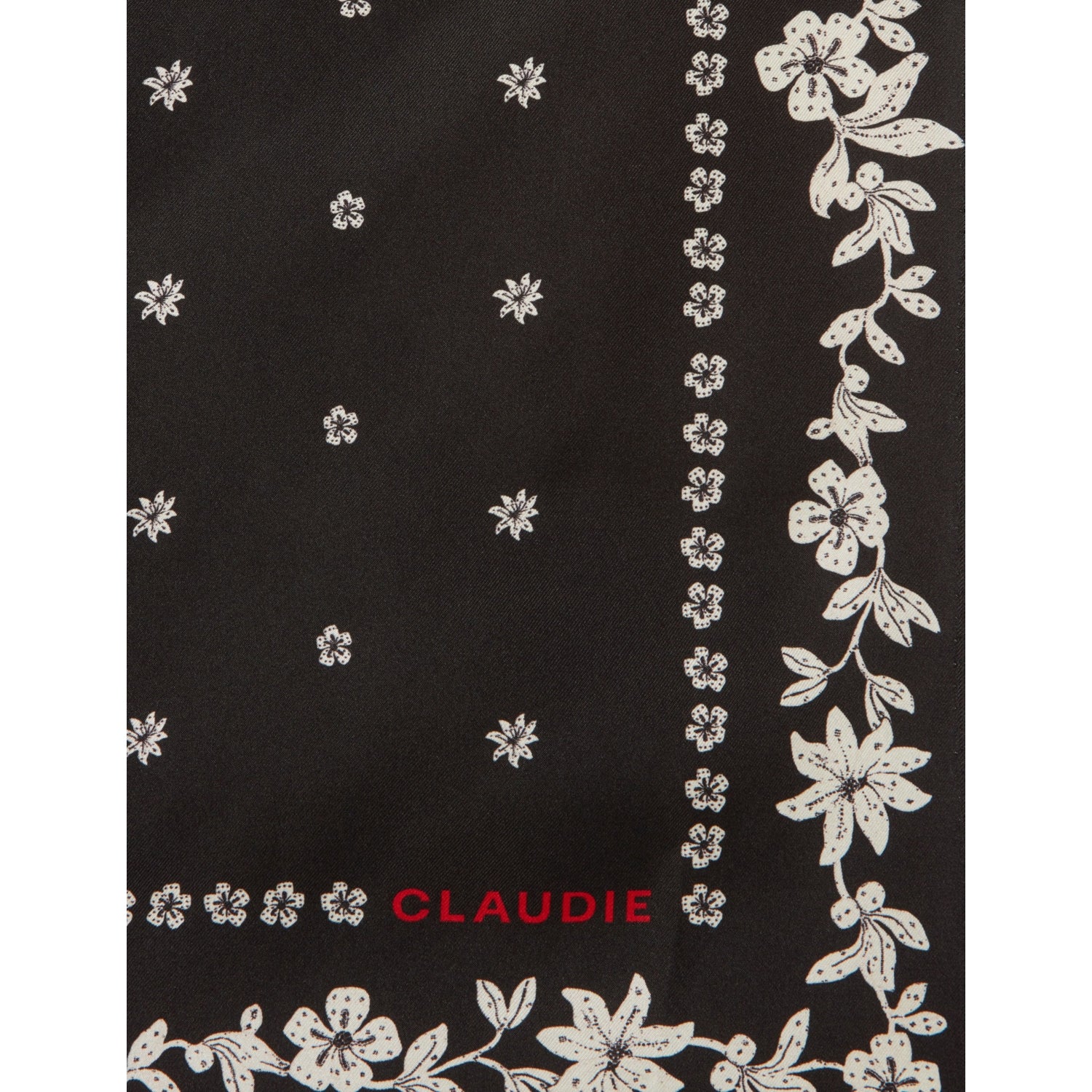 Claudie Pierlot printed square silk scarf, imported from the UK