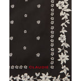 Claudie Pierlot printed square silk scarf, imported from the UK