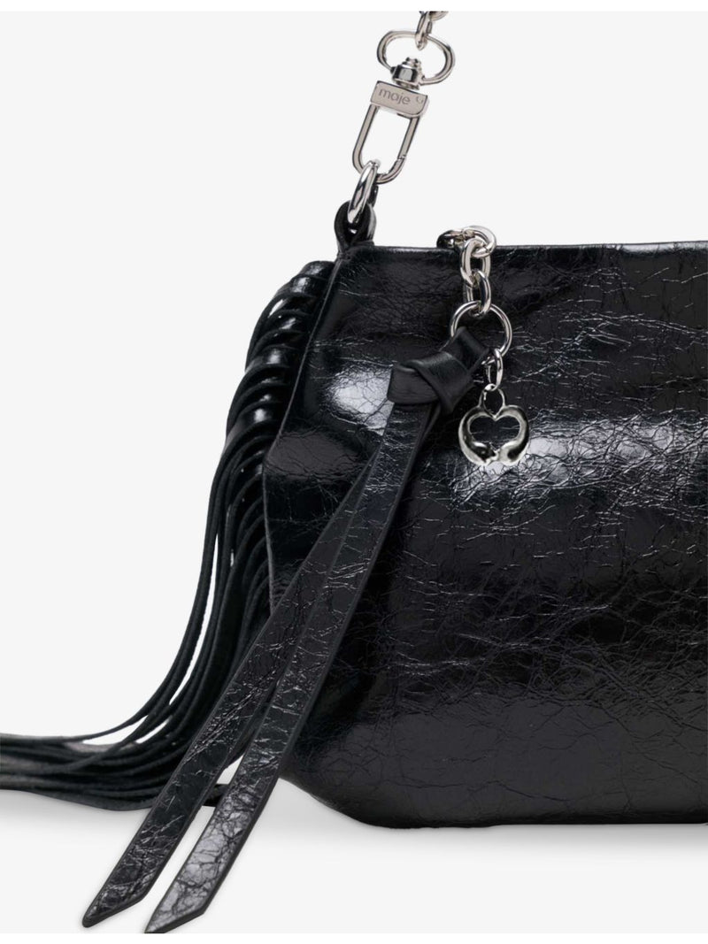 Maje Miss M patent-leather clutch compact, imported from the UK