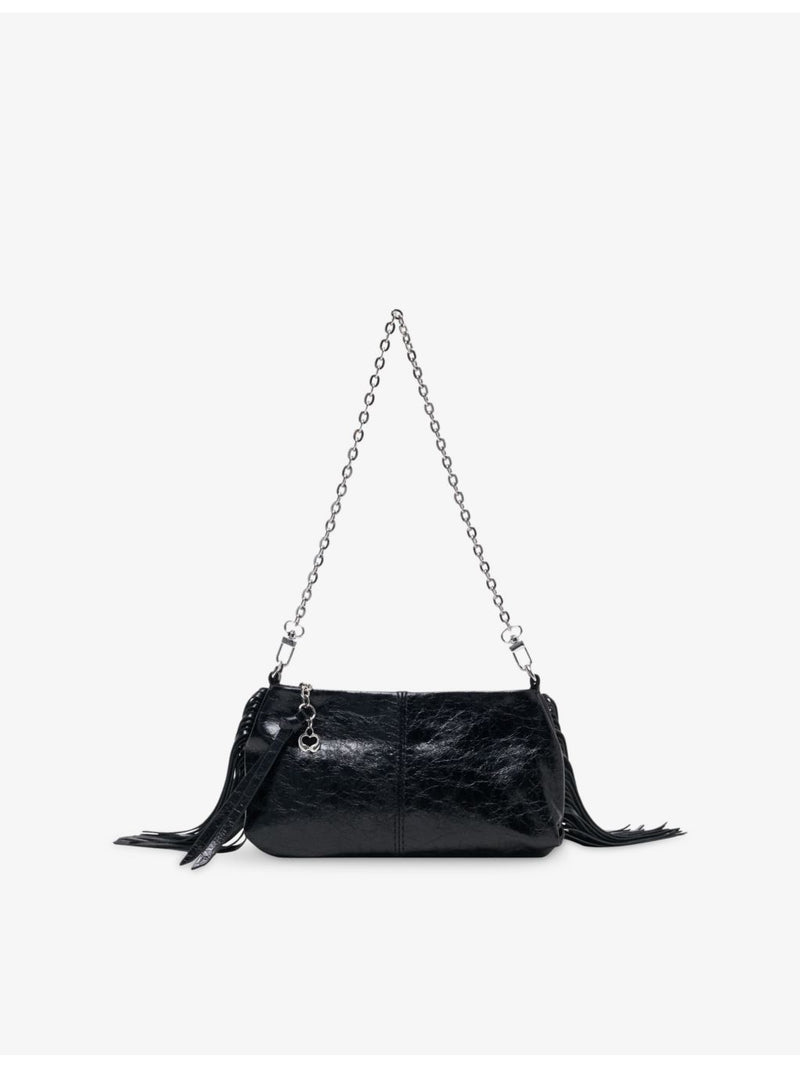 Maje Miss M patent-leather clutch compact, imported from the UK