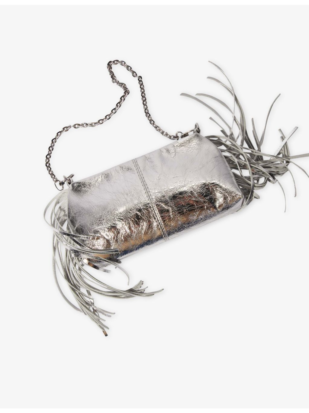 Maje Miss M leather clutch bag 22cm (British brand)