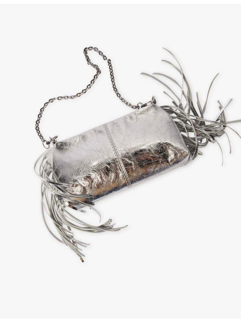Maje Miss M leather clutch bag 22cm (British brand)
