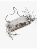 Maje Miss M leather clutch bag 22cm (British brand)