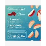 Known Nutrition sea moss gummies apple flavour 220g, imported from the UK