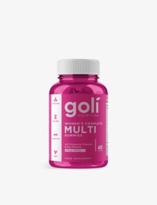 Goli Nutrition women's multivitamin gummies 60 count 303g, imported from the UK