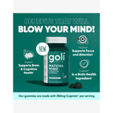 Goli Nutrition Matcha Mind gummies 291g pack of 60, UK version
